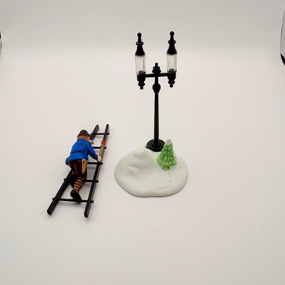 Department 56 Heritage Village Lamplighter Accessory Set 5577-8 Black Blue - Picture 2 of 4